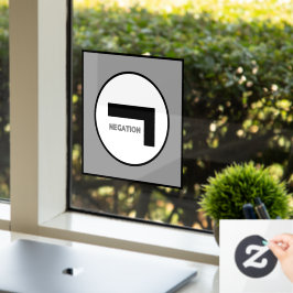 NEGATION Window Cling Raamsticker