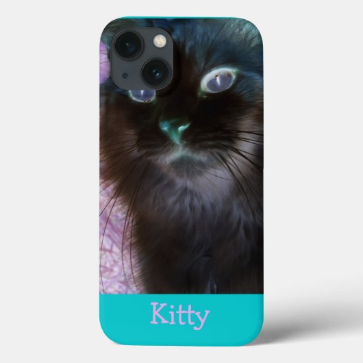 Négative Kitty en Turquoise et en coque ipad rose (Verso)