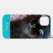 Négative Kitty en Turquoise et en coque ipad rose (Verso (horizontal))