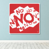 Negativiteit of realisme - NEE NEE NEE NEE NEE NEE Canvas Afdruk (Insitu (Houten vloer))