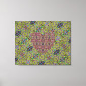 Negba Roos hart toegift Canvas Afdruk (Voorkant)