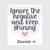 Negeer de negatieve 10pc waterdichte Sticker set (Vel)