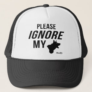 Negeer mijn hond trucker pet