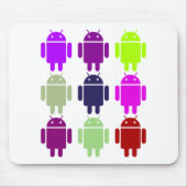 Negen buikdruppels (meervoudige Paarse kleuren van Muismat (Voorkant)