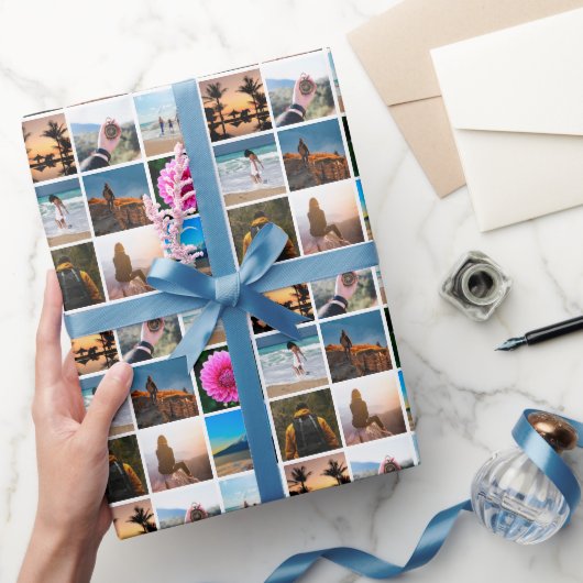 Negen Foto Afbeelding Collage  Gift Cadeaupapier (Geschenken)
