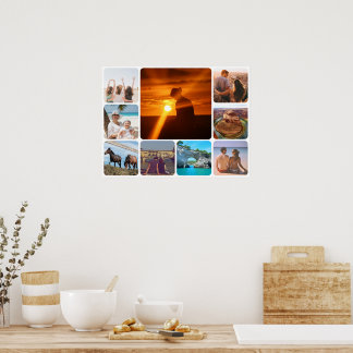 negen foto's uploaden poster