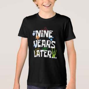 Negen jaar later, grappige 9e verjaardag Tri-Blend shirt