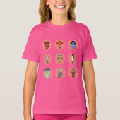 Negen Japanse Yokai Monsters T-shirt (Voorkant)