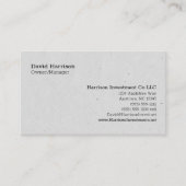  negen lijn gepersonaliseerd visitekaartje (Voorkant)