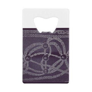 Negen maan in de donkere wereld kredietkaart flessenopener