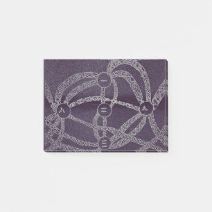 Negen maan in de donkere wereld post-it® notes