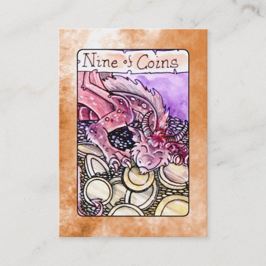 Negen munten visitekaartje (Voorkant)