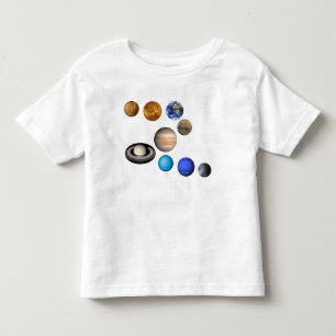 Negen planeten in het zonnestelsel. Mercurius, Ven Kinder Shirts