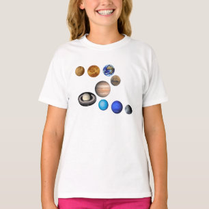 Negen planeten in het zonnestelsel. Mercurius, Ven T-shirt