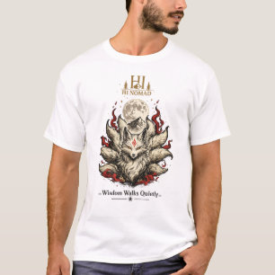 Negen Staart Voss Kitsune - Japanse Mythologie Est T-shirt