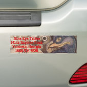 negen Tattoo Bumpersticker Raven (Op auto)