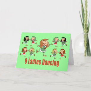 Negen vrouwen dansen Kaarten
