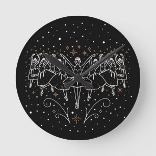 Negende dag kerstklok ronde klok