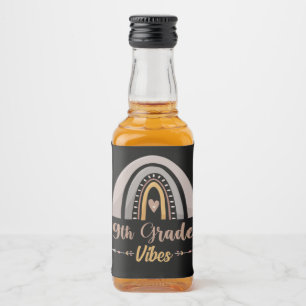 negende graad vibes regenboog negende graad terug  likeurfles etiket