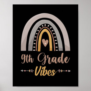 negende graad vibes regenboog negende graad terug poster