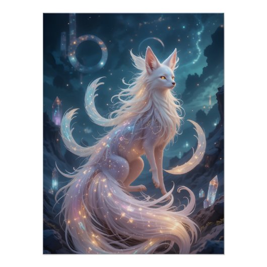 negenstaartvos perfect poster (Voorkant)