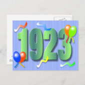 Negentigste verjaardag 1923 Briefkaart (Voorkant / Achterkant)