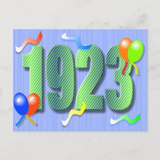 Negentigste verjaardag 1923 Briefkaart (Voorkant)