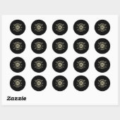  neger league baseball zwarte geschiedenis maand ronde sticker (Vel)