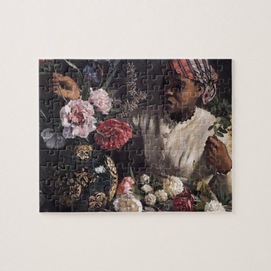 Neger met pony's legpuzzel (Horizontaal)