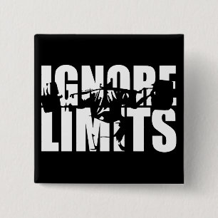 NEGEREN LIMIETEN - Squat Leg Day Workout Motivatie Vierkante Button 5,1 Cm