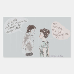 Negging en vooroordelen rechthoekige sticker