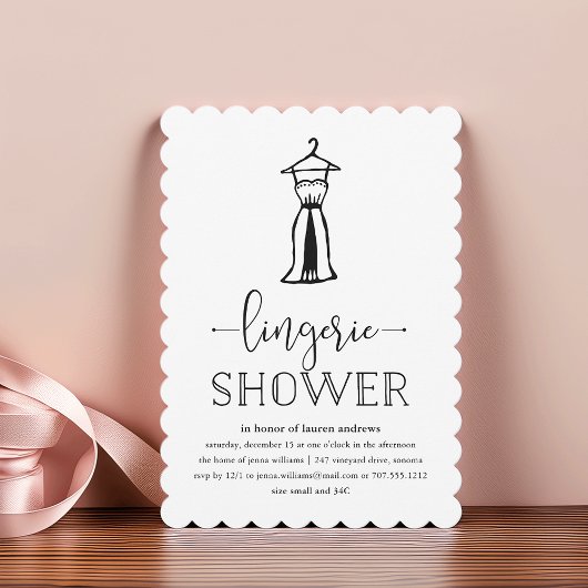 Negligée | Lingerie Shower Invitation