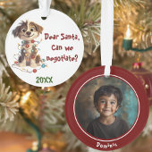 Négociations de Noël avec un chiot espiègle