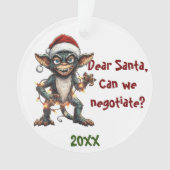 Négociations du Père Noël avec le Gremlin (devant)