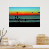 Negril Beach Sunset Poster (Keuken)