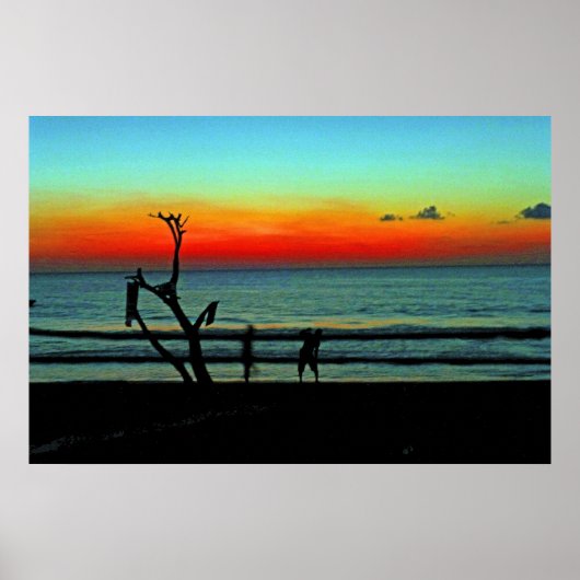 Negril Beach Sunset Poster (Voorkant)
