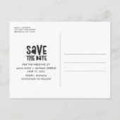 Negril Jamaica Beach Bruiloft Save the Date Aankondigingskaart (Achterkant)