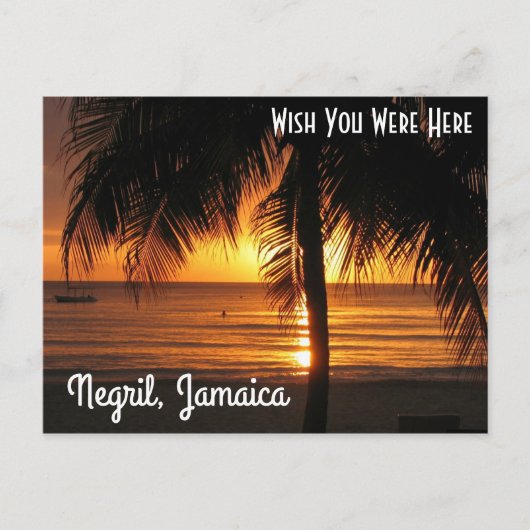 Negril, Jamaica Briefkaart (Voorkant)
