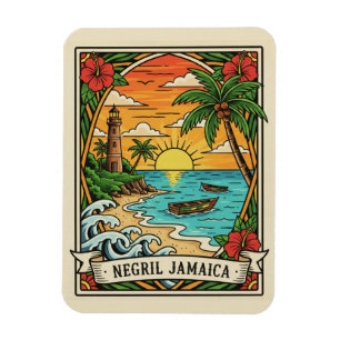 Negril Jamaica-strand Magneet