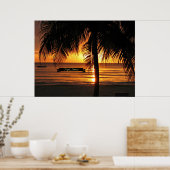 Negril, Jamaica-zonsondergang Poster (Keuken)