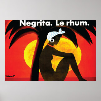  Negrita Le Rhum door Villemot Poster