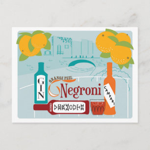 Negroni Citrus Cocktail Briefkaart