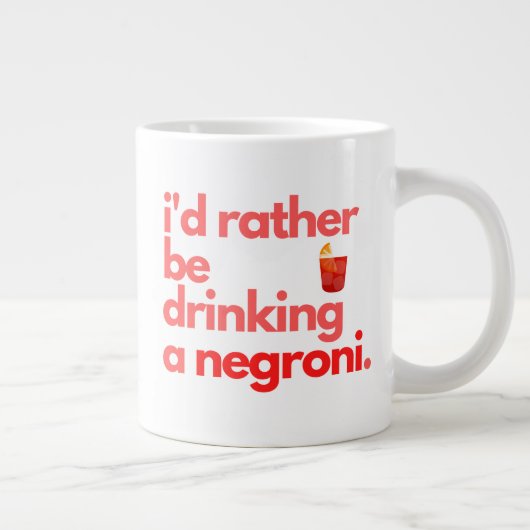 Negroni Coffee Mug - "Je Préférerais Être..." (Droite)