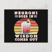 Negroni gaat uit in wijsheid briefkaart (Voorkant)