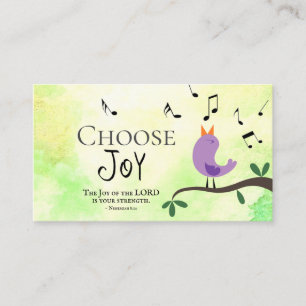 Nehemiah 8:10 De vreugde van de Heer is Uw Sterkte Visitekaartje