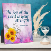 Nehemiah 8:10 fotoplaat (Zijkant)