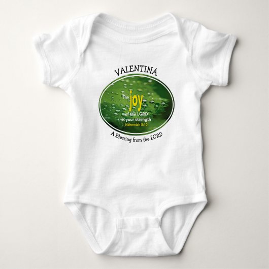 Nehemiah 8:10 | JOY OF THE LORD Custom Photo Romper (Voorkant)