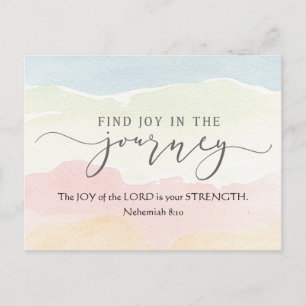 Nehemiah 8:10 Joy of the Lord is jouw Sterkte Briefkaart