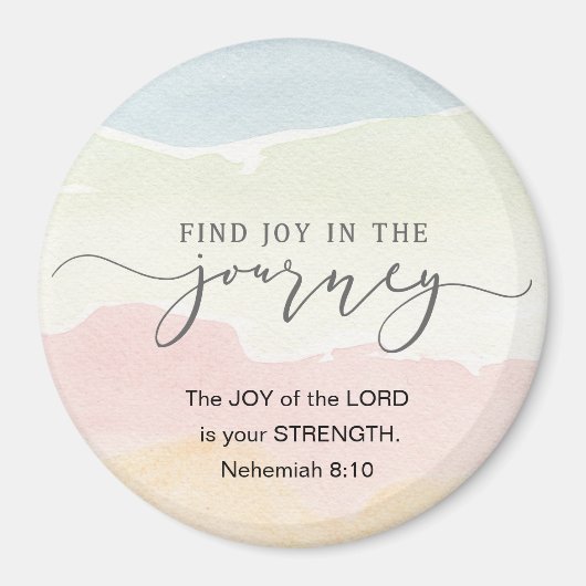 Nehemiah 8:10 Joy of the Lord is jouw Sterkte Magneet (Voorkant)