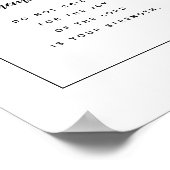 Nehemiah 8:10 Kunstafdrukken voor scripts Poster (Hoek)